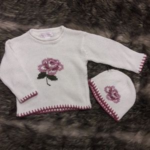 Ring Around The Rosie sweater & hat